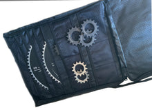 Load image into Gallery viewer, Track keirin bag, track gear sack, track bag, track cycling bag, track velodrome bag, track carry bag, velo, velodrome, velodrome bag, chainring bag