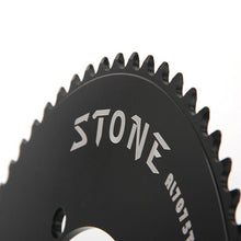 Load image into Gallery viewer, Stone chainrings, stonechainring.com, track stone chainirngs, T-Town, velodrome, trackie,   chainring, aero chainrigns, big chainrings, CNC machined chainrings, Custom chainrings, andel, alloy chainring, 144bcd chainring,chainringsTrack chainring, elite track chain ring,  track chainring, velodrome chainring, track chainring, alloy made chainring, sprinter chain ring, flying 200m,  best chainring selection, custom chainring, track chainrings, velodrome, 144bcd, track chainring, rotor, STonechainring