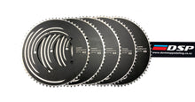 Load image into Gallery viewer, Big chainrings, 62-66t, Big Gears, track chaining ring, cnc machined chainring, custom chairning, big gears, DSP, #DSP, @DSP, Dontstoppedalling, dontstoppedalling.com, 6061chainrings,6061alloy, 144bcd chaingring,trackchainring