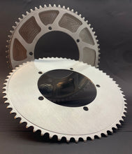 Load image into Gallery viewer, T-Town, velodrome, trackie,   chainring, aero chainrigns, big chainrings, CNC machined chainrings, Custom chainrings, andel, alloy chainring, 144bcd chainring,chainringsTrack chainring, elite track chain ring,  track chainring, velodrome chainring, track chainring, Polish made chainring, sprinter chain ring, flying 200m,  best chainring selection, custom chainring, track chainrings, velodrome, 144bcd, MStar track chainring, rotor, Mstar chainring