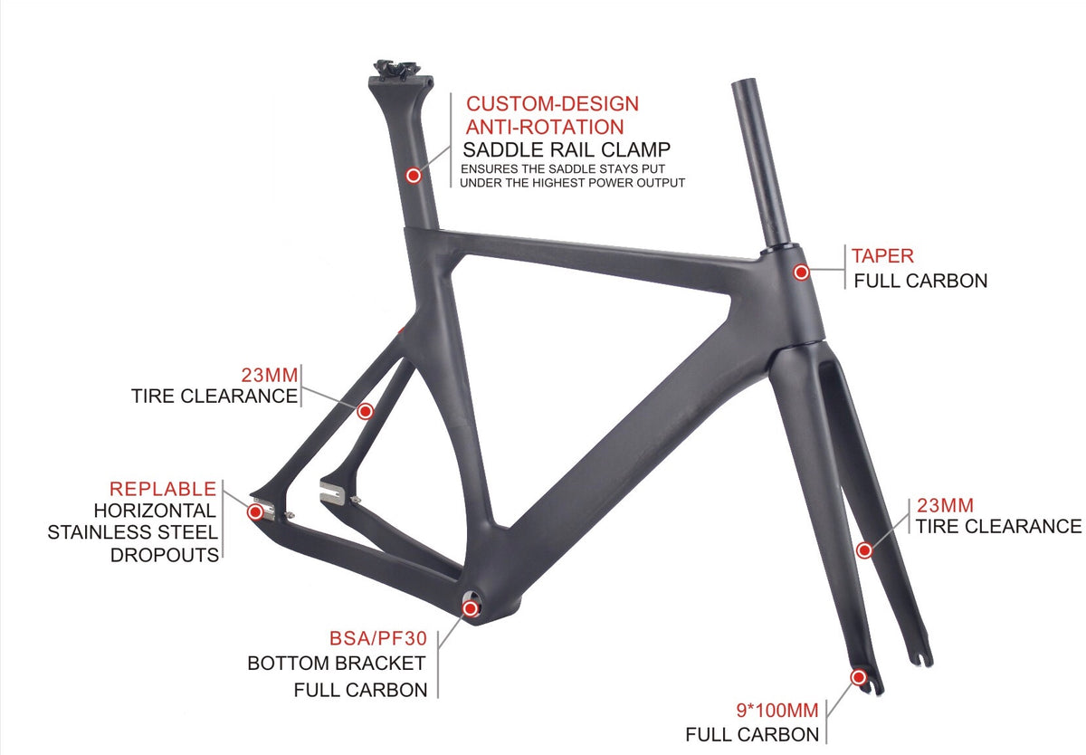 Carbon discount track frame