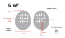 Load image into Gallery viewer, Tri Rig Arm Scoops OPEN Back Carbon Arm Cups