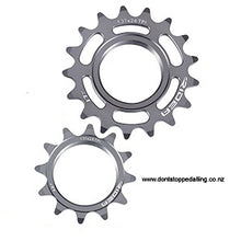 Load image into Gallery viewer, DSp, Dontstoppedalling.com, dontstoppedalling.co.nz, track sprockets, track cogs, 12t, 13t,14t,15t,16t,17t, training track sprocket, best value track sprocket, velobike, velo, velodrome sprocket, best selection tracksprockets, Trackie, track cyclist, velodromes, stainless steel track cog, cromoloy track sprocket,, raketa, raketa.com, raketa sprockets, bespoke, anel.com, bespoke.com,