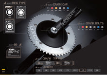 Load image into Gallery viewer, track power meter, ridea crank based power meter, track power meter, dual sides power meter, trotor power meter, velobike, track bike, track cycling ridea, rde.com. DSP. dontstoppedalling, track specialist, rotor crank, rotortrack cranks, rotor.com, track cranks, PRV velo, vvelo addiction new zealand,, 144bcd rack spider