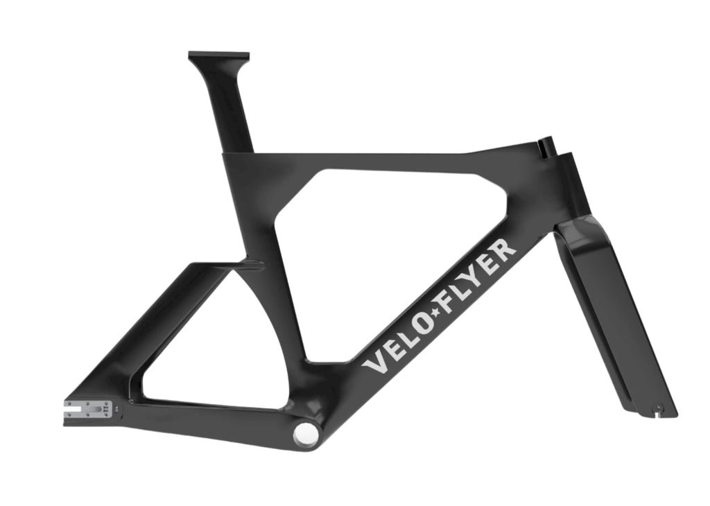 Velofyler, velo bike, velo track frame, uci legal track bike, wide for track frame, wide fork track bike, sprinters track frame, pursuit track bike

