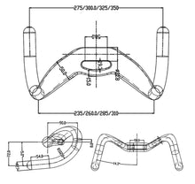Load image into Gallery viewer, track handle bar, velo bars, velodrome bars, sprinter handle bars
