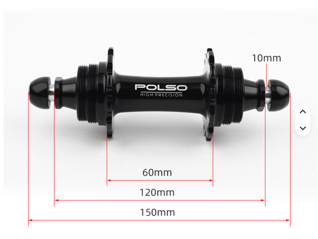 POLSO low flange track hubs
