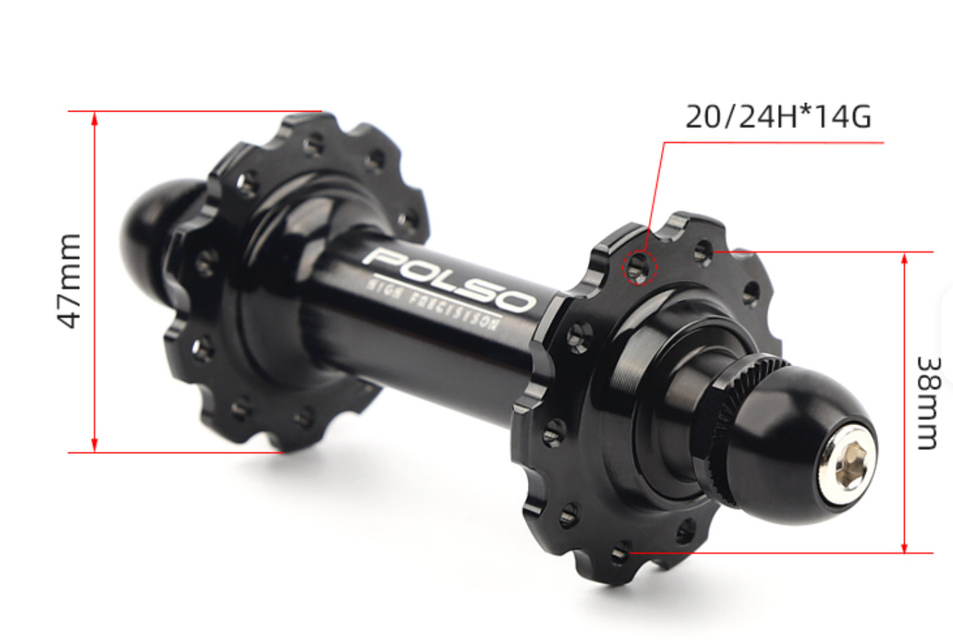 POLSO low flange track hubs