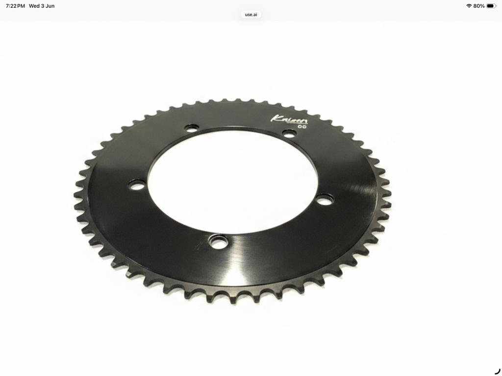 KAIZEN aero chainrings.