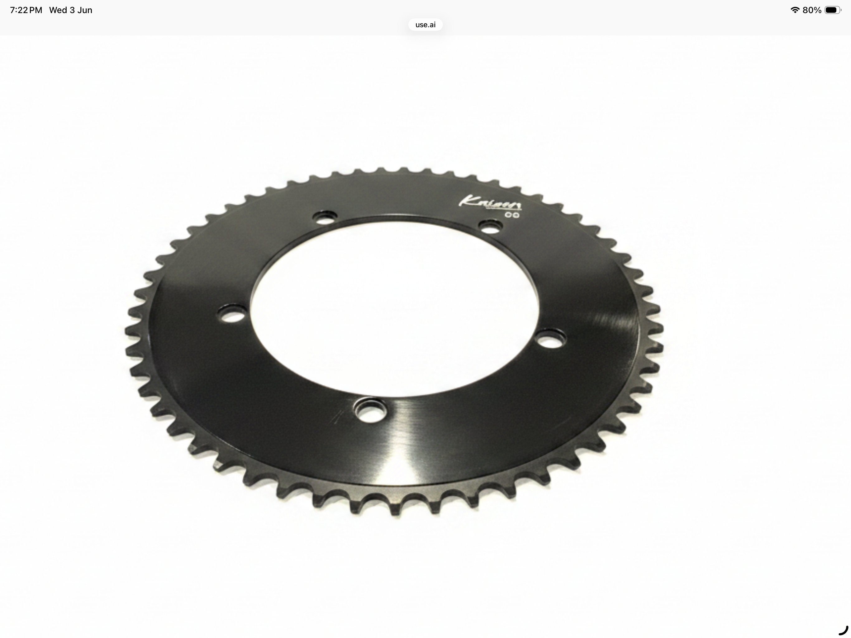 KAIZEN aero chainrings.