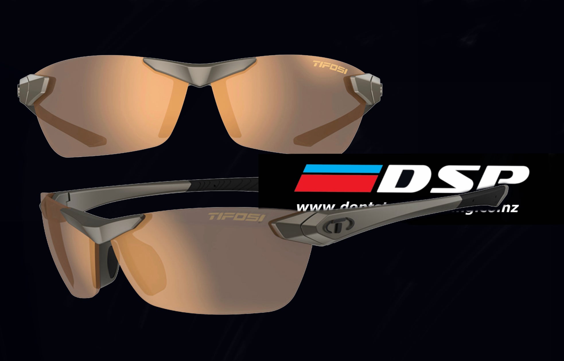 Tifosi Seek 2.0 Iron, Brown Polarized Lens