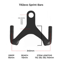 Load image into Gallery viewer, Handsling sprint bars integrated stem