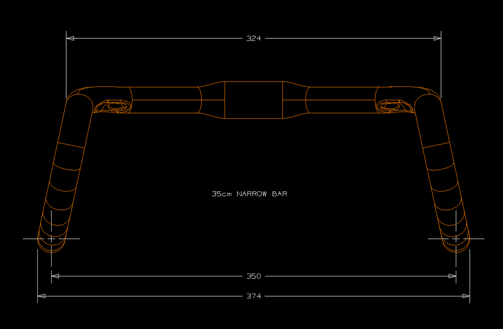 WX-R Carbon Narrow Road Bar BRC1.0
