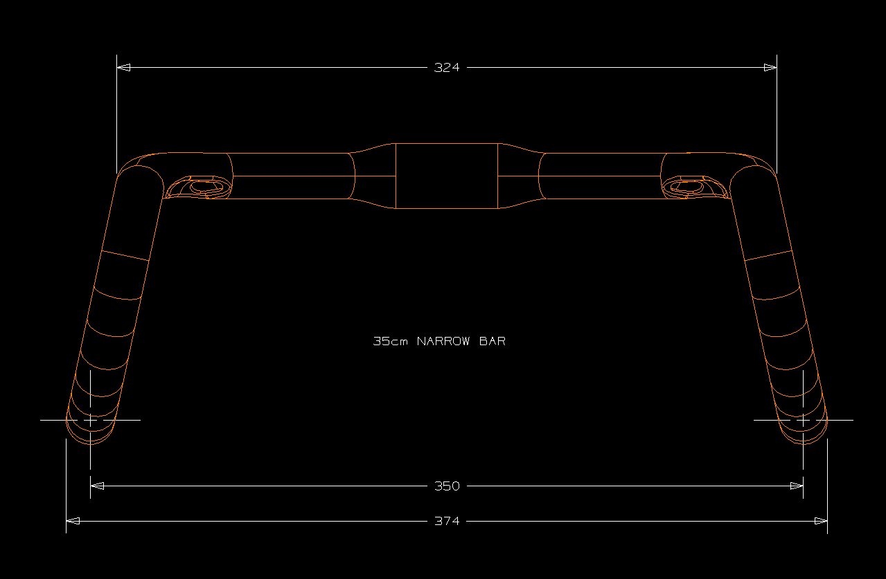 WX-R Carbon Narrow Road Bar BRC1.0