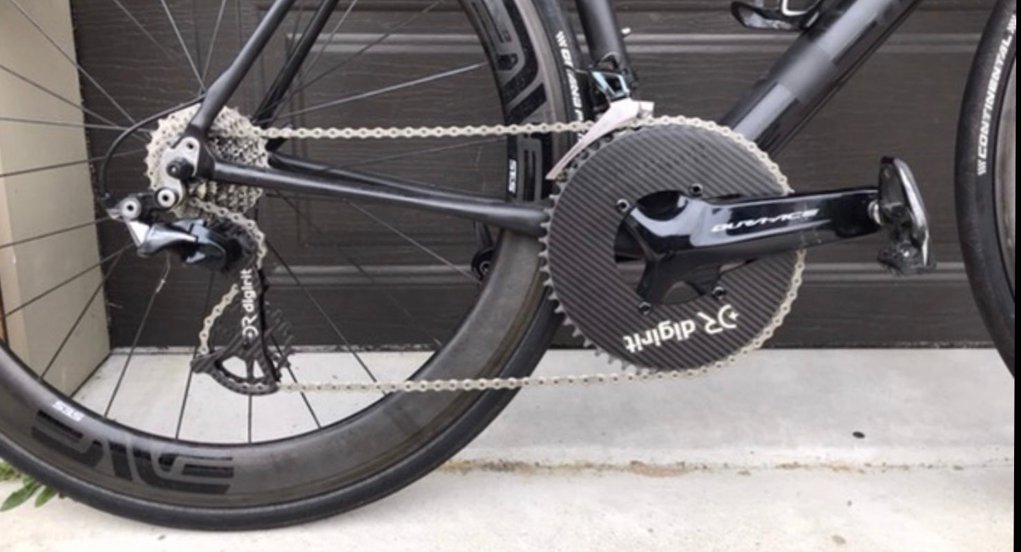 Digirit Carbon chain rings-Shimano 9100 110bcd – Dont Stop Pedalling
