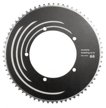 Load image into Gallery viewer, Big chainrings, 62-66t, Big Gears, track chaining ring, cnc machined chainring, custom chairning, big gears, DSP, #DSP, @DSP, Dontstoppedalling, dontstoppedalling.com, 6061chainrings,6061alloy, 144bcd chaingring,trackchainring, velobike, velocyclist, aero p,are chainring, budget chain ring, 