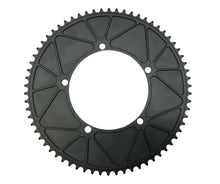 Load image into Gallery viewer, Big chainrings, 62-66t, Big Gears, track chaining ring, cnc machined chainring, custom chairning, big gears, DSP, #DSP, @DSP, Dontstoppedalling, dontstoppedalling.com, 6061chainrings,6061alloy, 144bcd chaingring,trackchainring