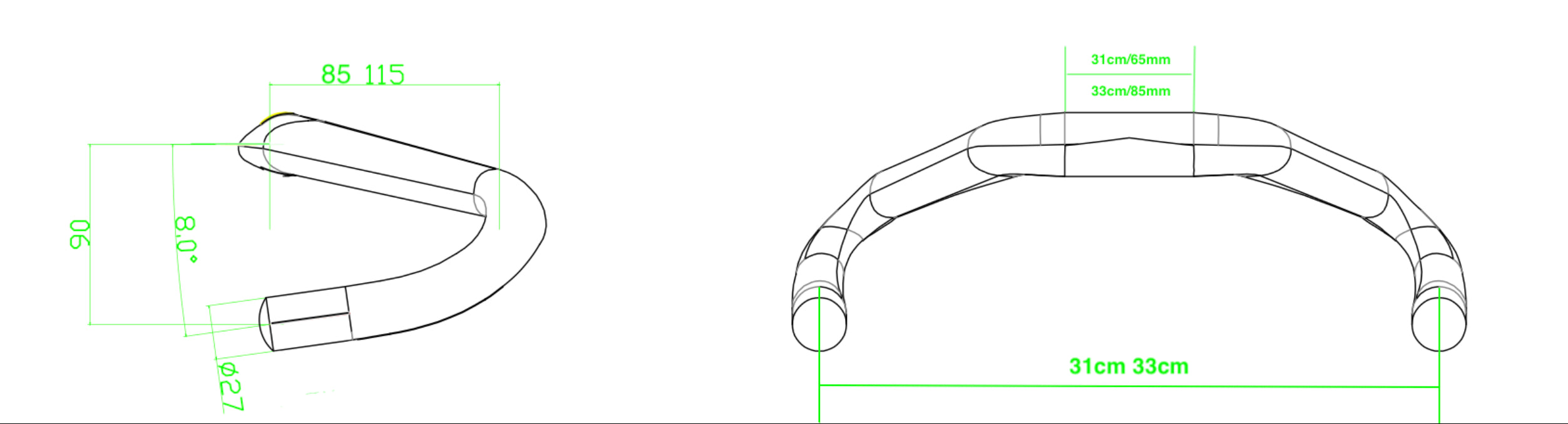 Veloflyer, velofyler Agros, Agro sprint bars, aggressive sprint bars, velo sprint bars, track sprint bars, best track bars, fast track bars, veloflyer.com, velo flyer.com, shallow drop bars, long reach track bars