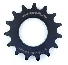 Load image into Gallery viewer, DSp, Dontstoppedalling.com, dontstoppedalling.co.nz, track sprockets, track cogs, 12t, 13t,14t,15t,16t,17t, training track sprocket, best value track sprocket, velobike, velo, velodrome sprocket, best selection tracksprockets, Trackie, track cyclist, velodromes,, 
