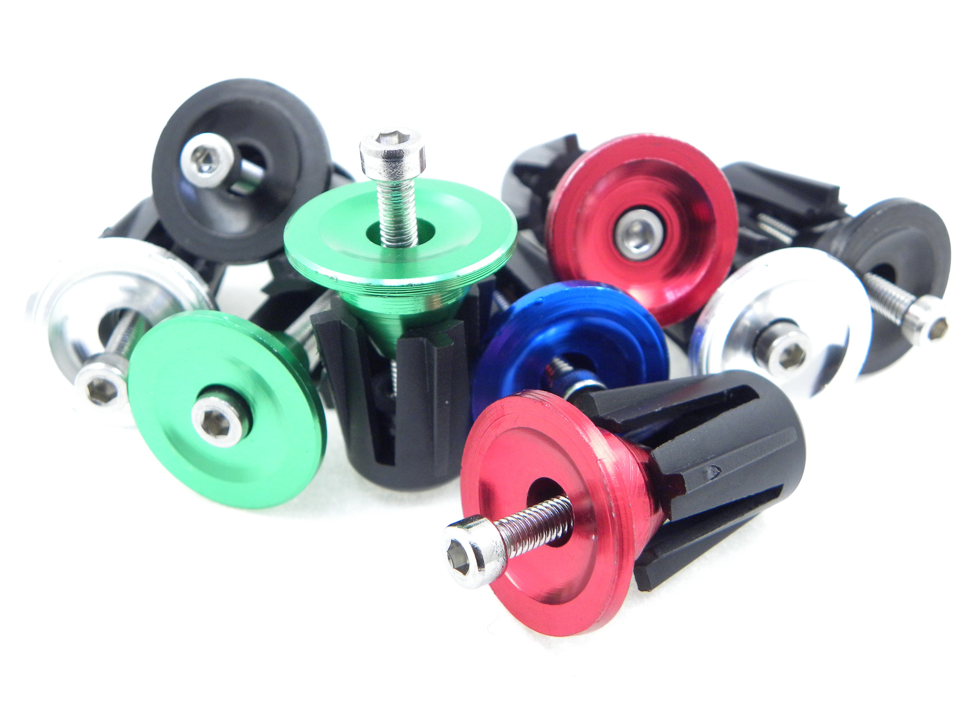 BAR ENDS- alloy finished with screw plunger