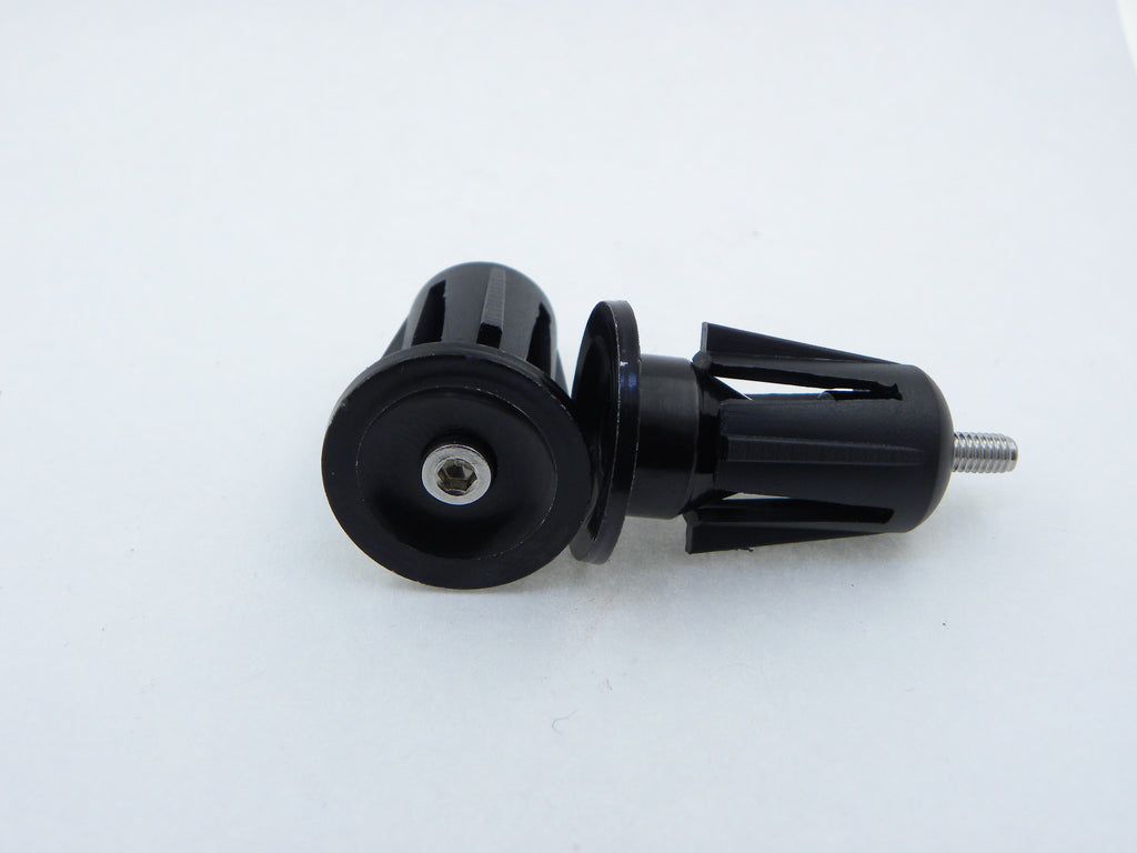 BAR ENDS- alloy finished with screw plunger