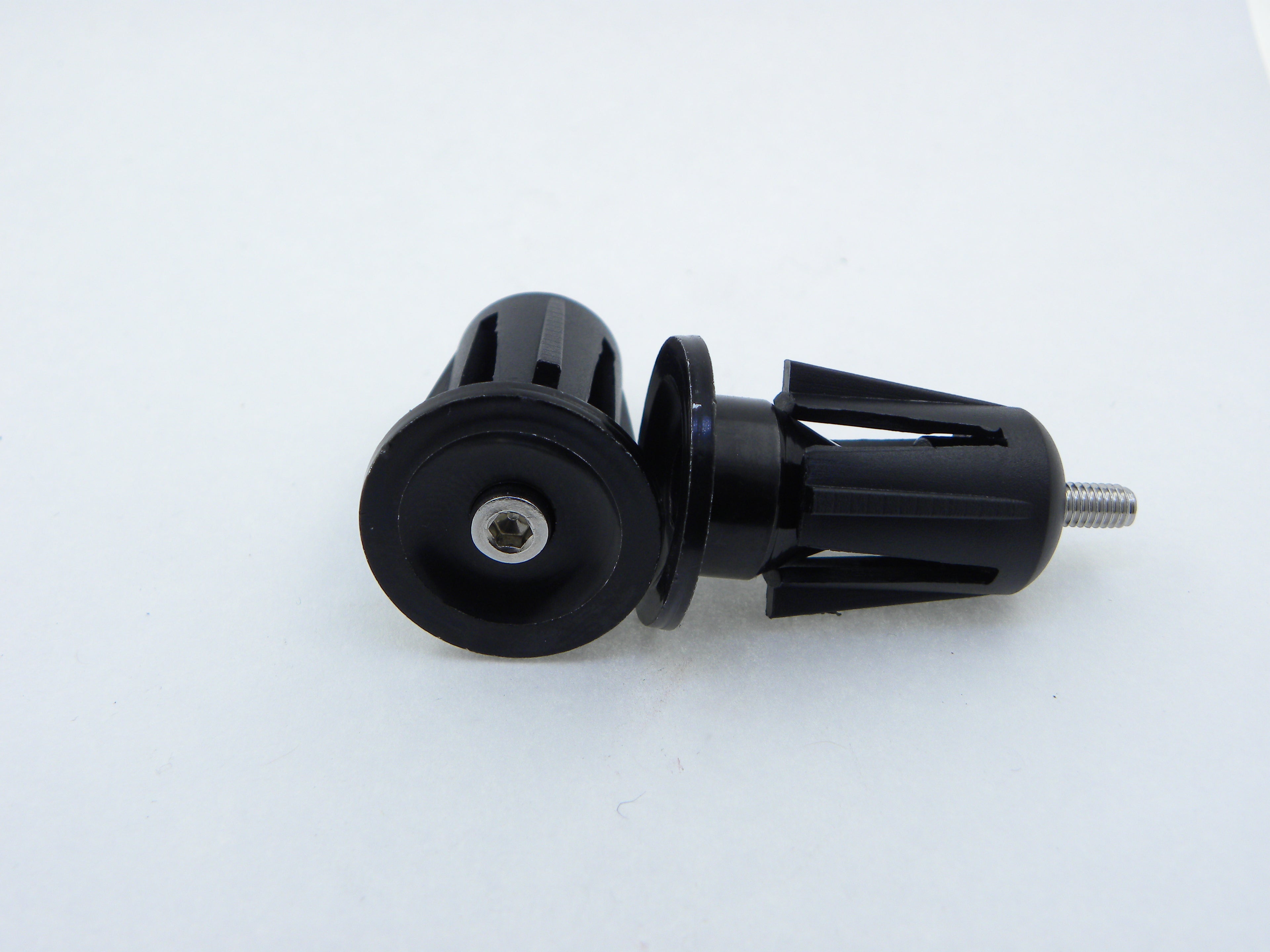 BAR ENDS- alloy finished with screw plunger