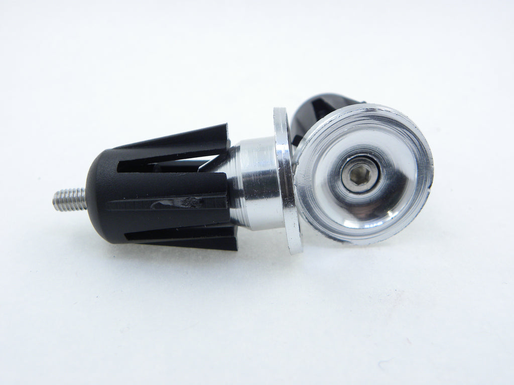 BAR ENDS- alloy finished with screw plunger