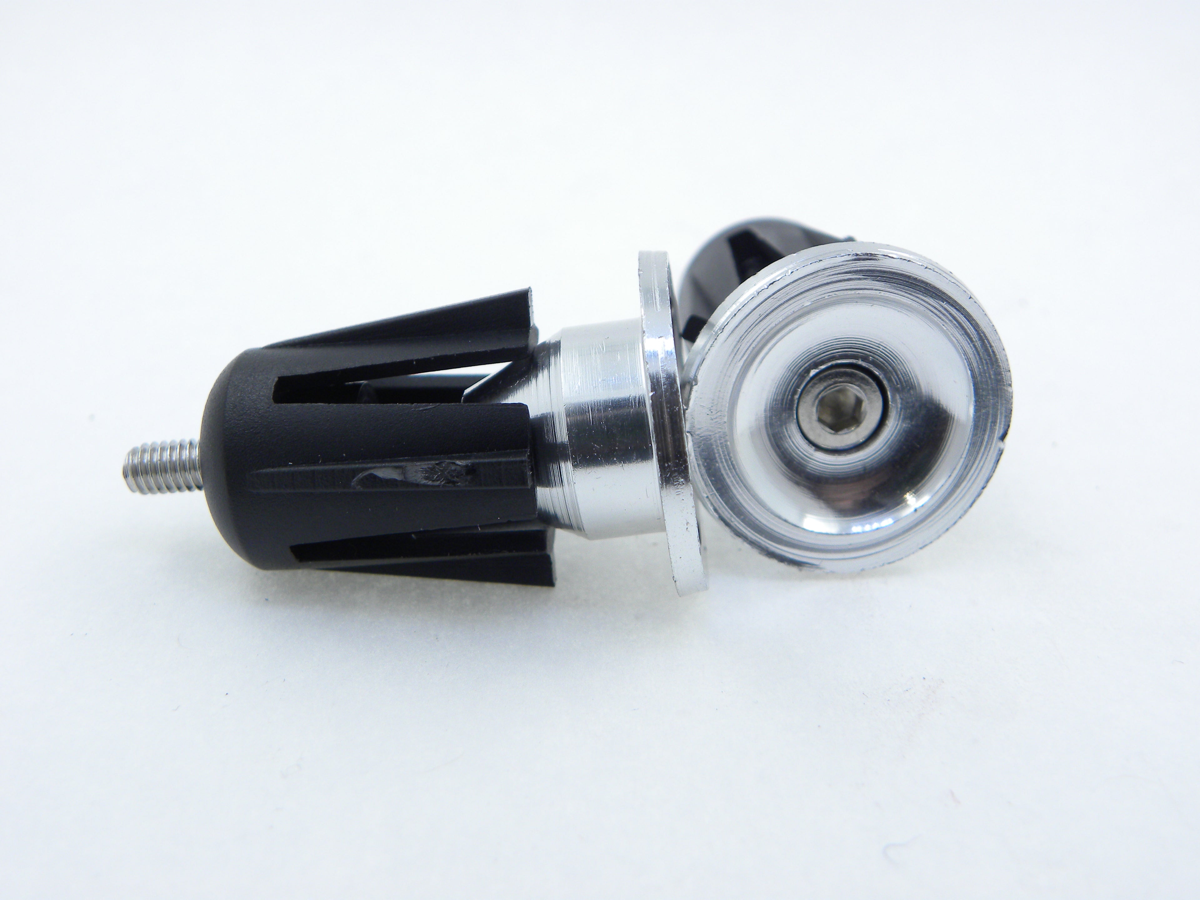 BAR ENDS- alloy finished with screw plunger