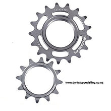 Load image into Gallery viewer, DSp, Dontstoppedalling.com, dontstoppedalling.co.nz, track sprockets, track cogs, 12t, 13t,14t,15t,16t,17t, training track sprocket, best value track sprocket, velobike, velo, velodrome sprocket, best selection tracksprockets, Trackie, track cyclist, velodromes, stainless steel track cog, cromoloy track sprocket,, raketa, raketa.com, raketa sprockets, bespoke, anel.com, bespoke.com, 