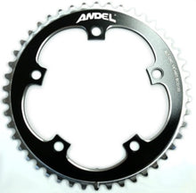 Load image into Gallery viewer, andel chainring, aero chainrigns, big chainrings, CNC machined chainrings, Custom chainrings, andel, alloy chainring, 144bcd chainring,chainrings