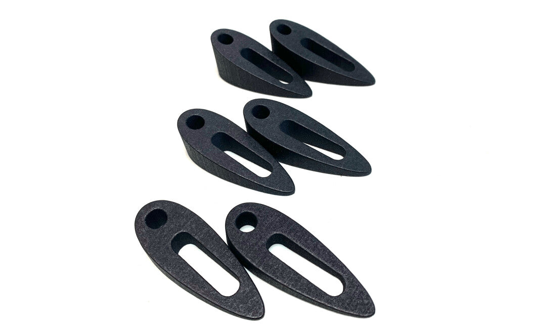 AeroCoach angled spacers for arm rests