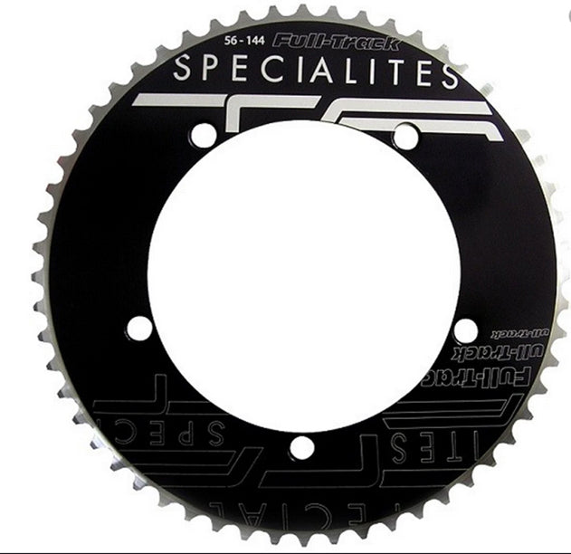 SpecialitsTA chainring, French made chainring, pista chainring, piste, velodrome, track chain rings, light track chainring,black chainring, specialist chainring, velobike, velo,cyclist, track bike, fixie 