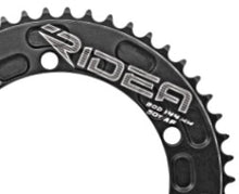 Load image into Gallery viewer, turbulant flow chainrings, ridea chainring.com, track  chainirngs, velodrome, trackie,   chainring, aero chainrigns, big chainrings, CNC machined chainrings, Custom chainrings, andel, alloy chainring, 144bcd chainring,chainrings,Track chainring, elite track chain ring,  track chainring, velodrome chainring, track chainring,  track chainrings, velodrome, 144bcd, track chainring, rotor, Ridea chainring, rideabikes.com